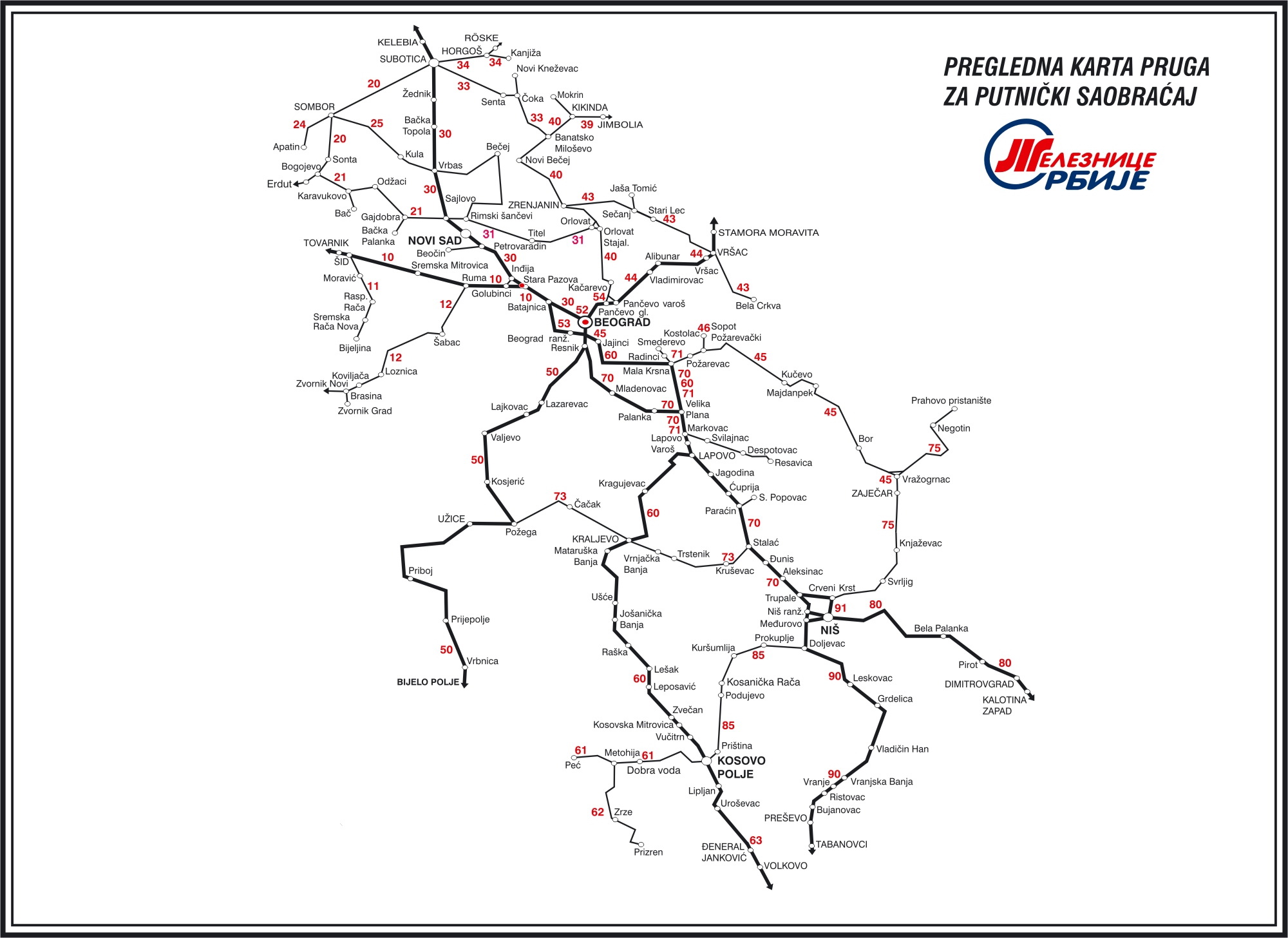 zeleznicka karta srbije Železnicom zeleznicka karta srbije